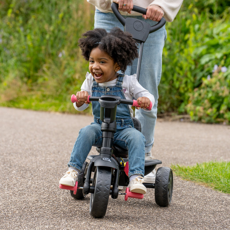 Tricycle 4 en 1 rose deluxe