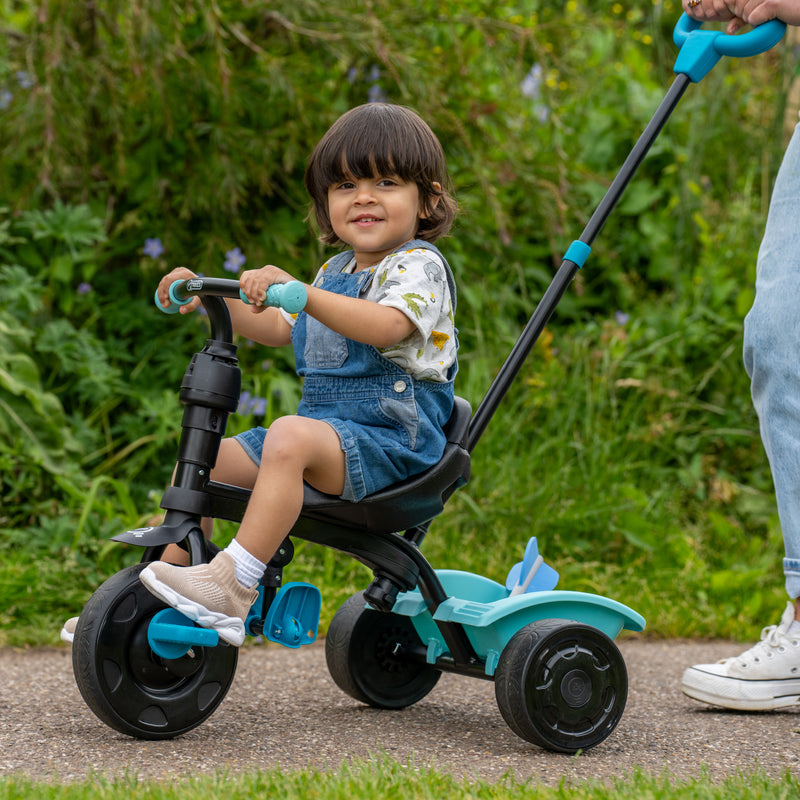 Tricycle 4 en 1 bleu unicorn