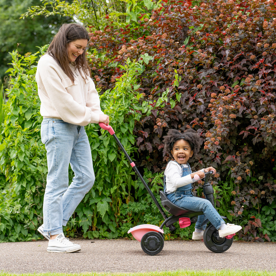 Tricycle 4 en 1 rose dino tp toys