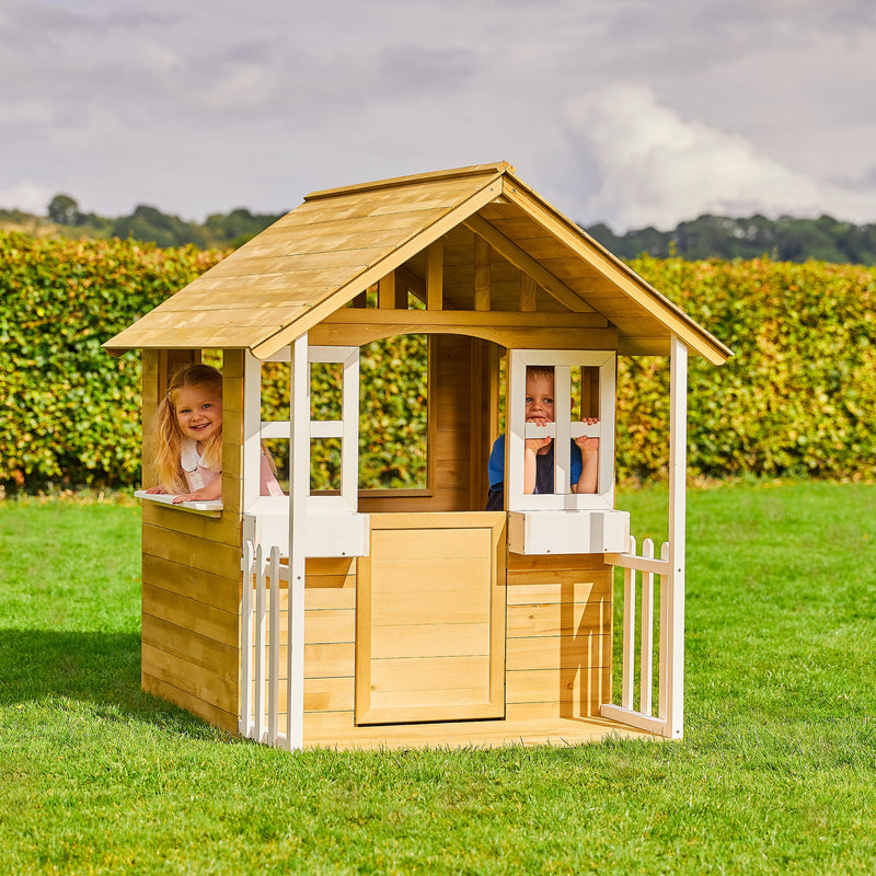 Maisonnette cubby avec veranda tp toys fsc 119,5 x 137 x 138 cm