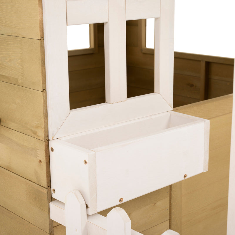 Maisonnette cubby avec veranda tp toys fsc 119,5 x 137 x 138 cm