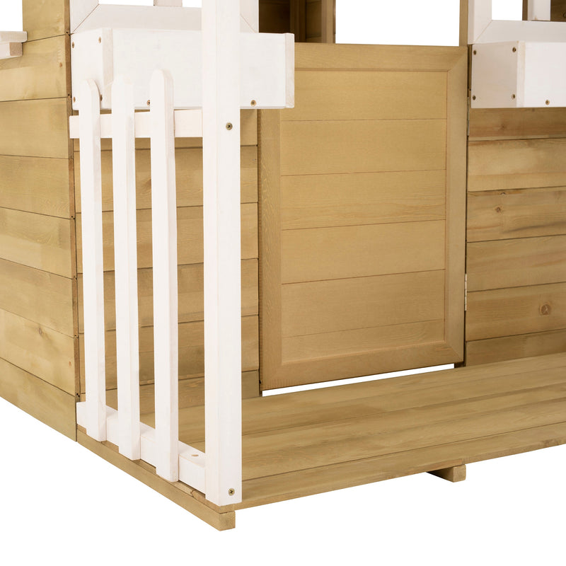 Maisonnette cubby avec veranda tp toys fsc 119,5 x 137 x 138 cm