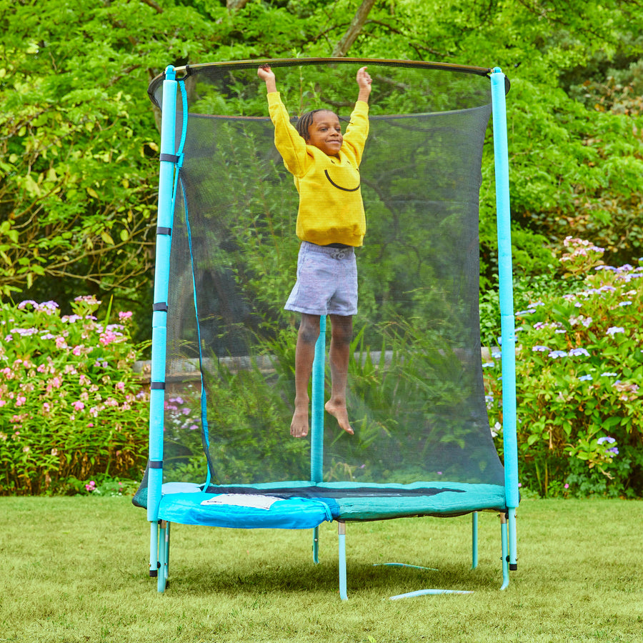 Trampoline junior tp toys rond d140 cm avec ouverture igloo