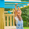 Aire de jeux Tamarin Skywood avec pont de singe, balancoire et toboggan