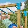 Aire de jeux Tamarin Skywood avec pont de singe, balançoire et toboggan