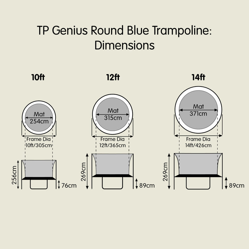 Trampoline genius rond  305 cm