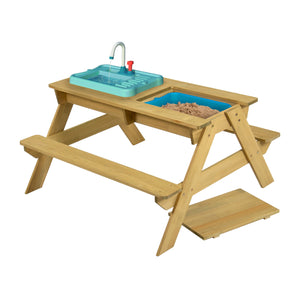 Table pique-nique bois early fun avec splash & play  94 x 89 x 50,5 cm