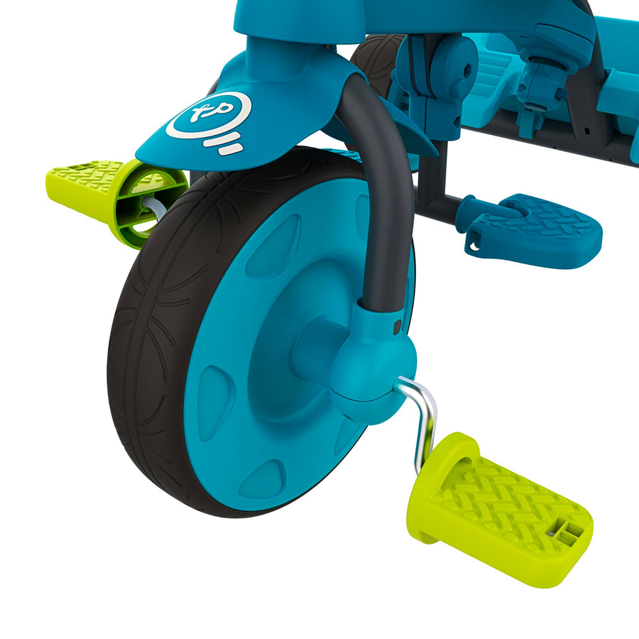 Tricycle 4 en 1 bleu dino tp toys